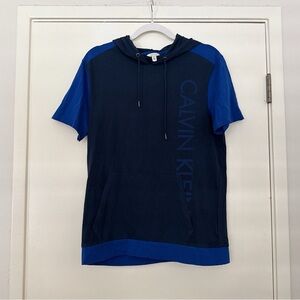 Calvin Klein Black and Blue Hoodie